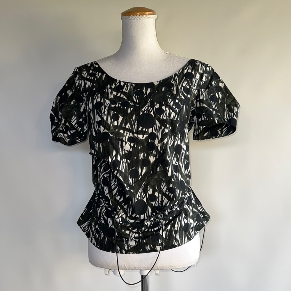 Marni Short Sleeve Peplum Top - sz 40